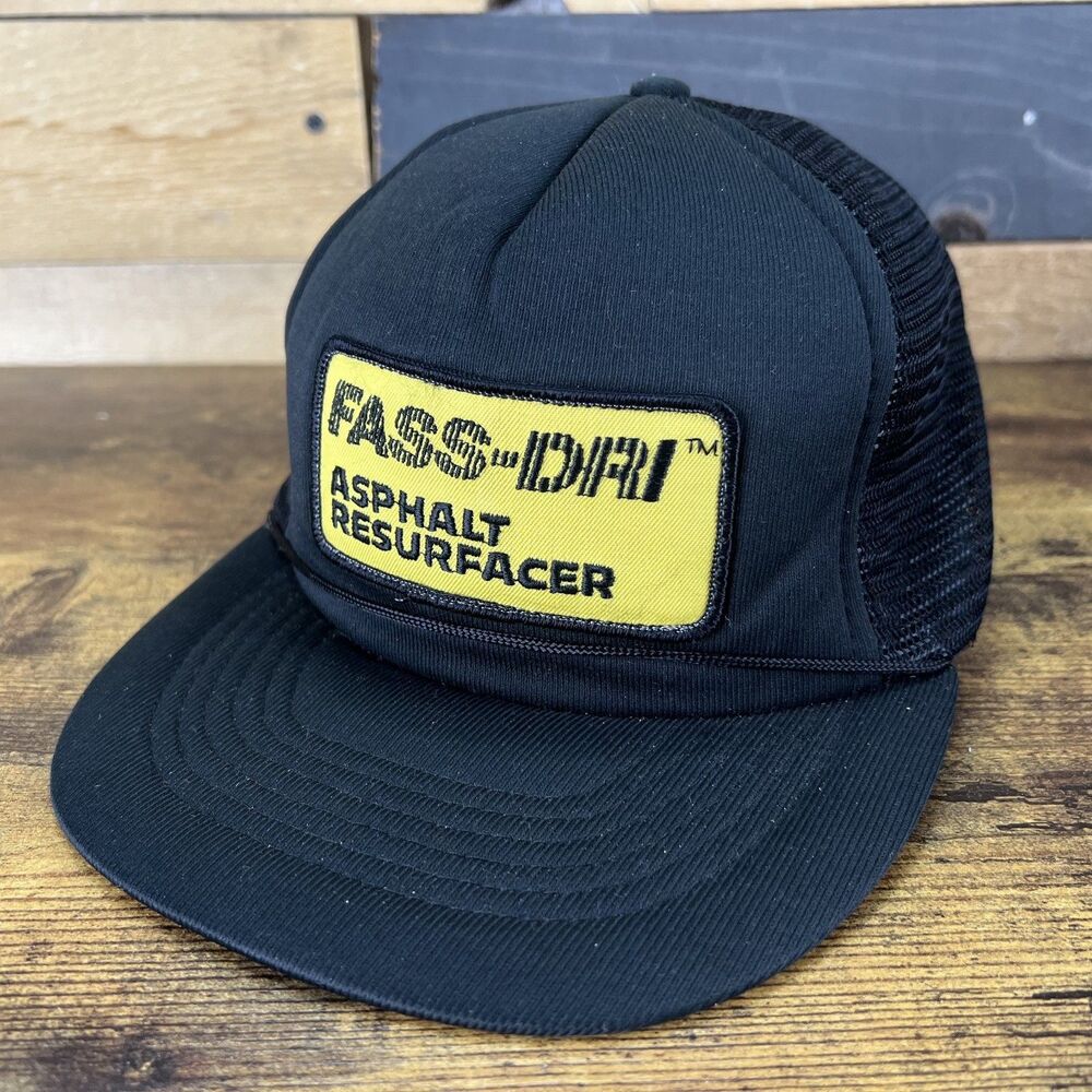 Fass-Dri Asphalt Resurfacer Vintage Capital Snap Back Black  Hat Baseball Cap